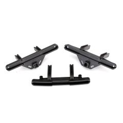 Bumper mounts, front &amp; rear/ bumper mount, rear (offset) (TRX-8067X)