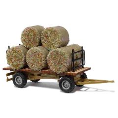 Busch Trailer With Hay 1/87