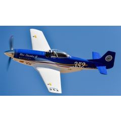 FMS 1100mm P-51 Racing Blue Thunder II with Reflex System - PNP