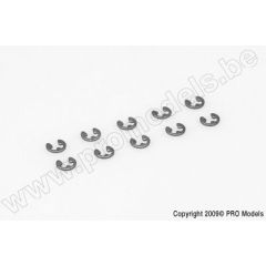 E-clips, 6mm, Spring Steel (10pcs)