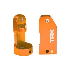 Traxxas Caster blocks, 30-degree, orange-anodized 6061-t6 aluminum (left &amp; right) (TRX-3632T)