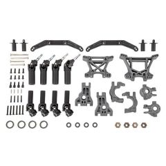 Traxxas - Outer Driveline &amp; Suspension Upgrade Kit, extreme heavy duty, gray (TRX-9080-GRAY)
