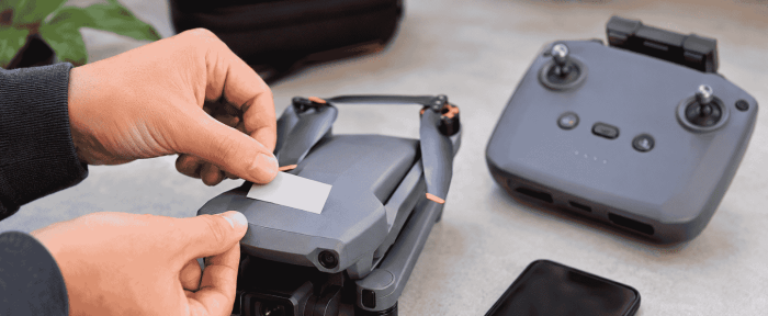 exploitantnummer in drone zetten dji