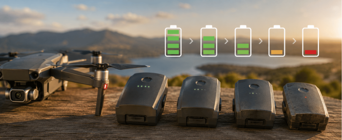 Hoe lang gaat een drone accu mee?