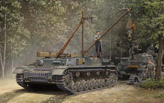 Trumpeter 1/35 German tank repair Bergepanzer IV afbeelding