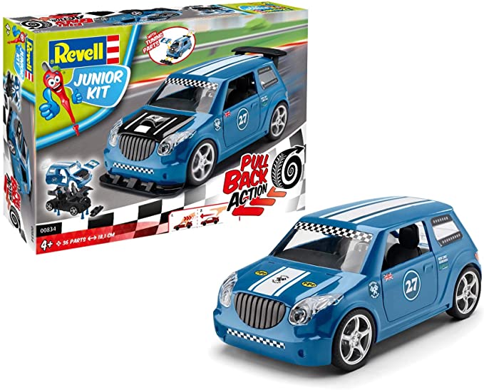 Revell Pull Back Rally Car - Blauw afbeelding