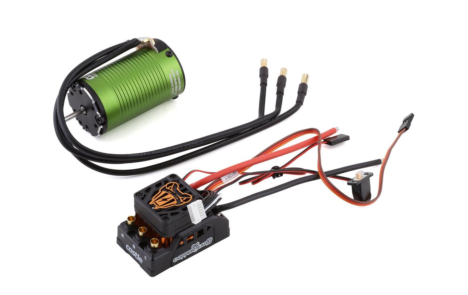 Castle Creations Copperhead 10 Sensores ESC SCT Edition 1/8'' - 1412-3200Kv sensored motor