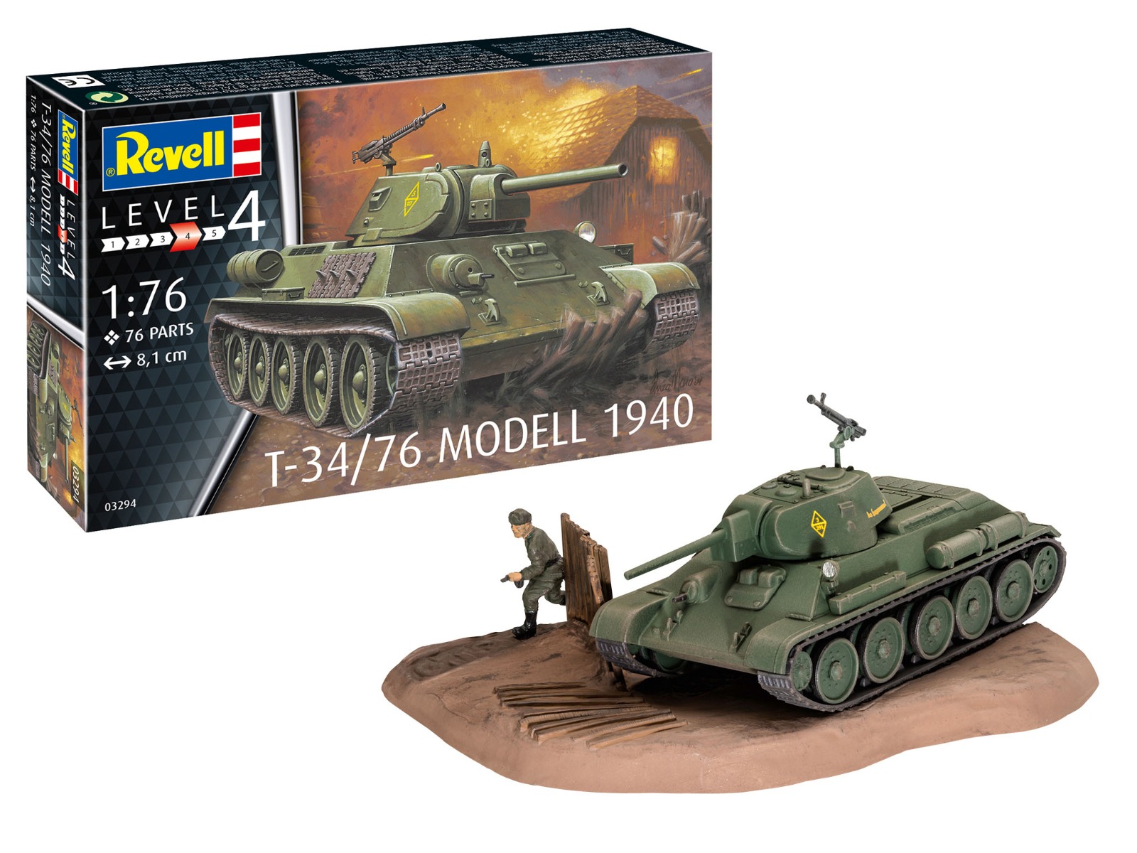 Revell 1/76 T-34/76 Modell 1940