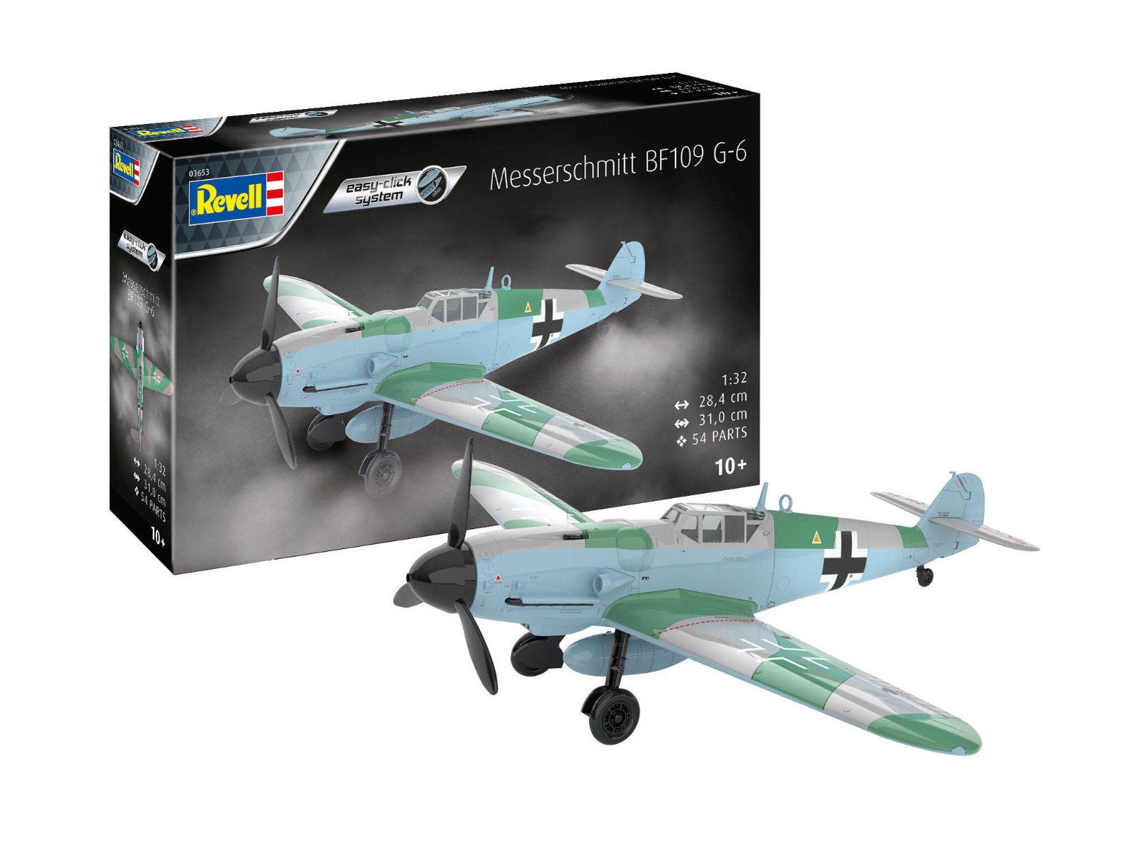 1:32 Revell 03653 Messerschmitt Bf109G-6 - Easy click system Plastic kit