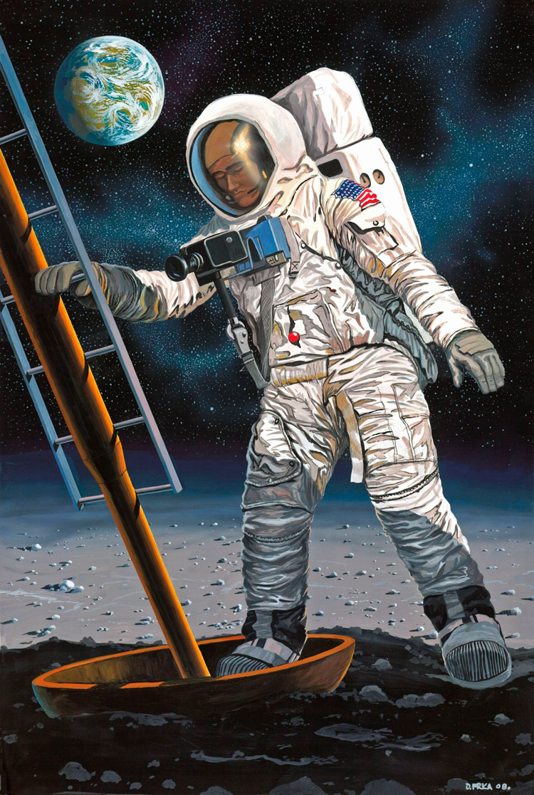 Revell 1/8 Apollo 11 Astronaut On The Moon - Model Set