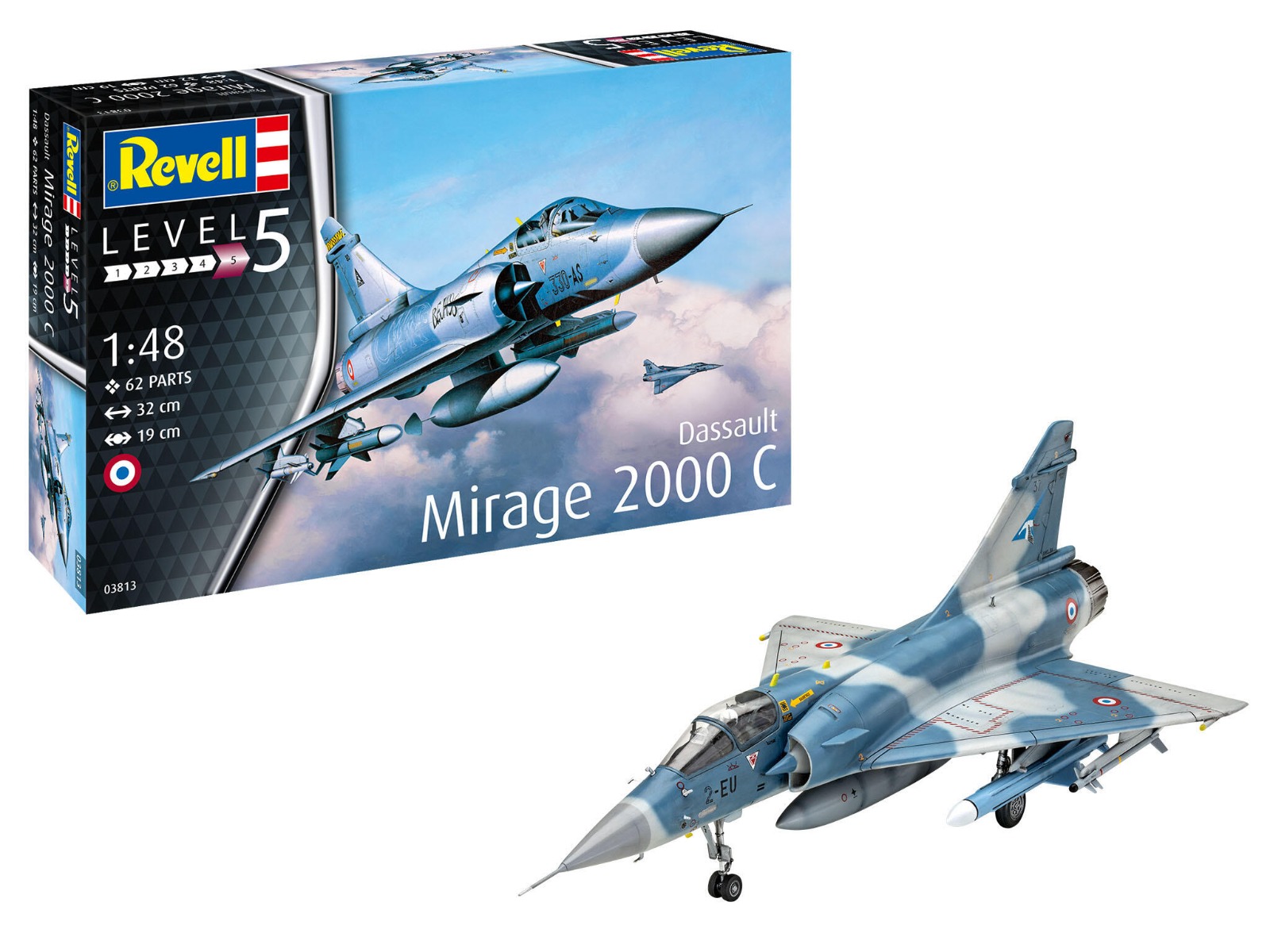 1:48 Revell 03813 Dassault Mirage 2000C Plane Plastic kit