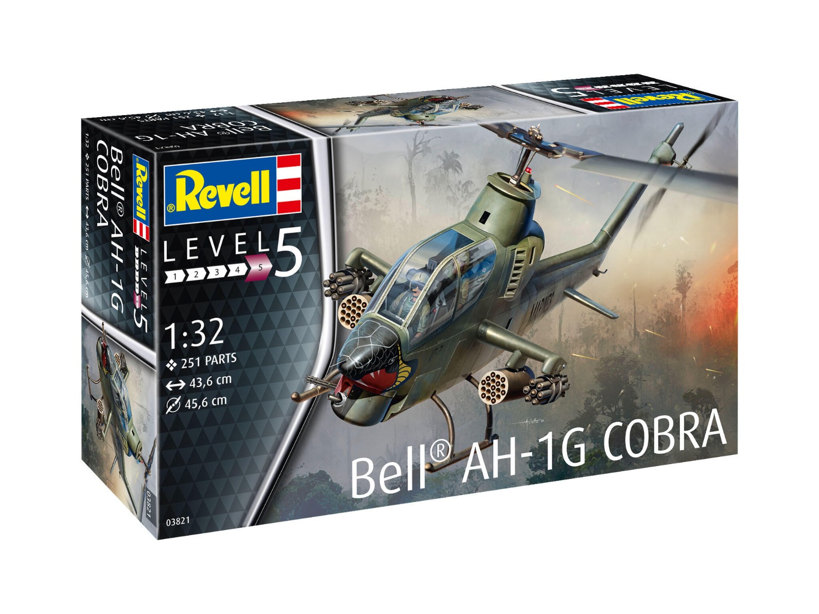1:32 Revell 03821 Bell AH-1G Cobra Heli Plastic kit