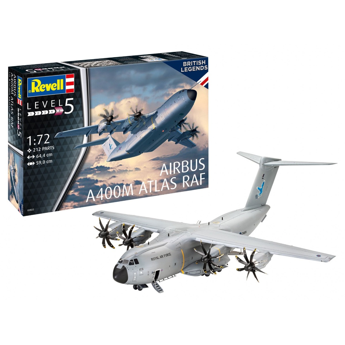 1:72 Revell 03822 Airbus A400M Atlas - RAF Plastic kit