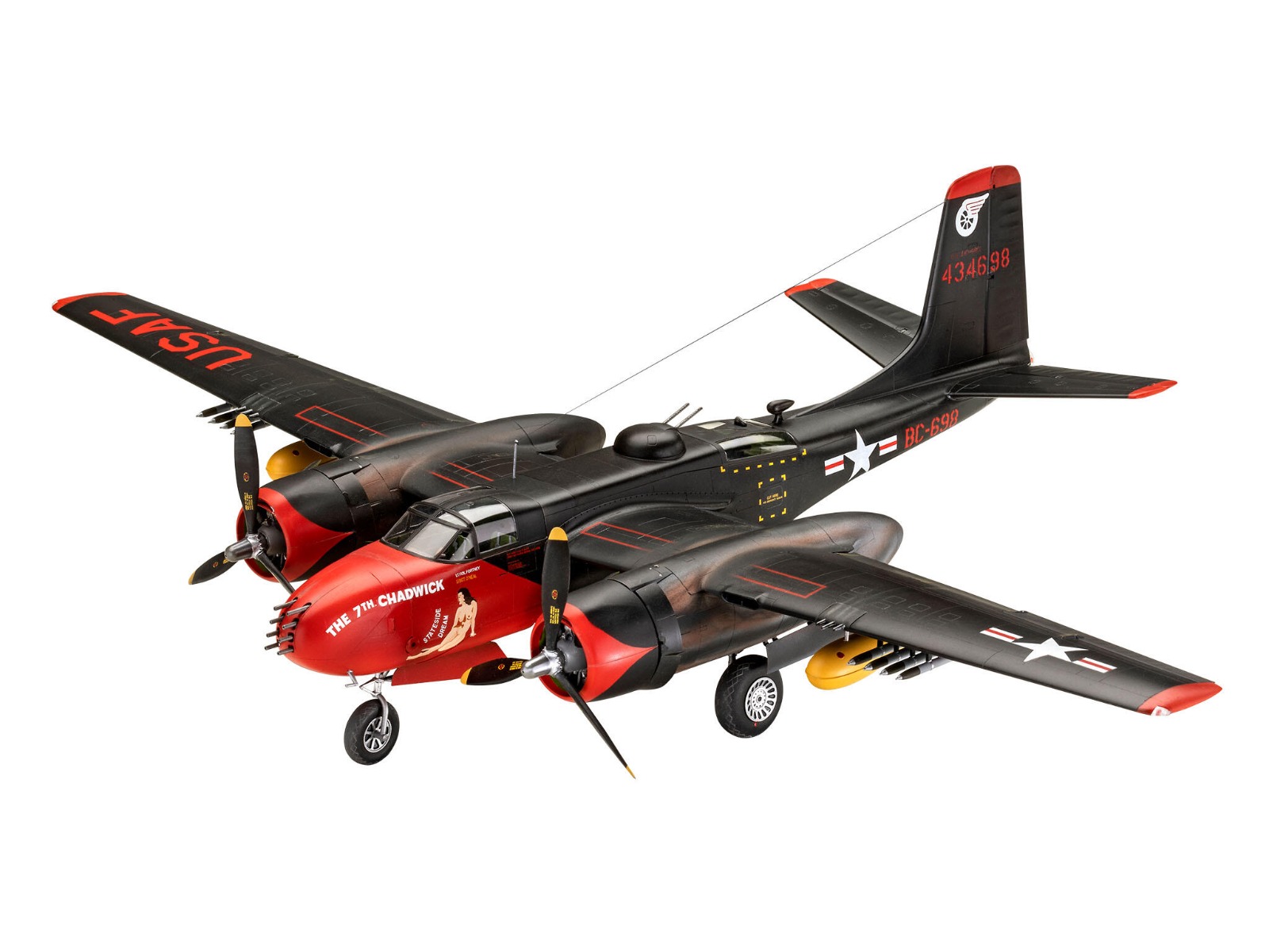 1:48 Revell 03823 B-26C Invader Plane Plastic kit
