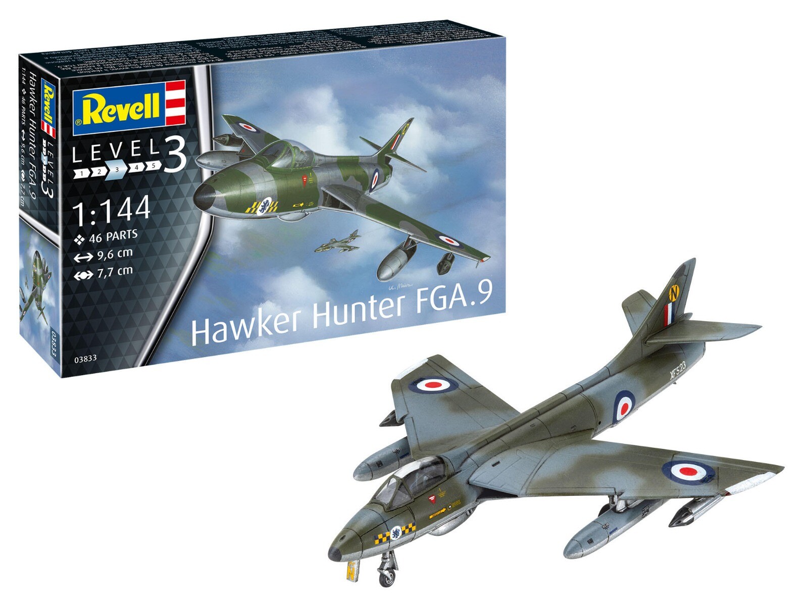 1:72 Revell 63833 Hawker Hunter FGA.9 - Model Set Plastic kit