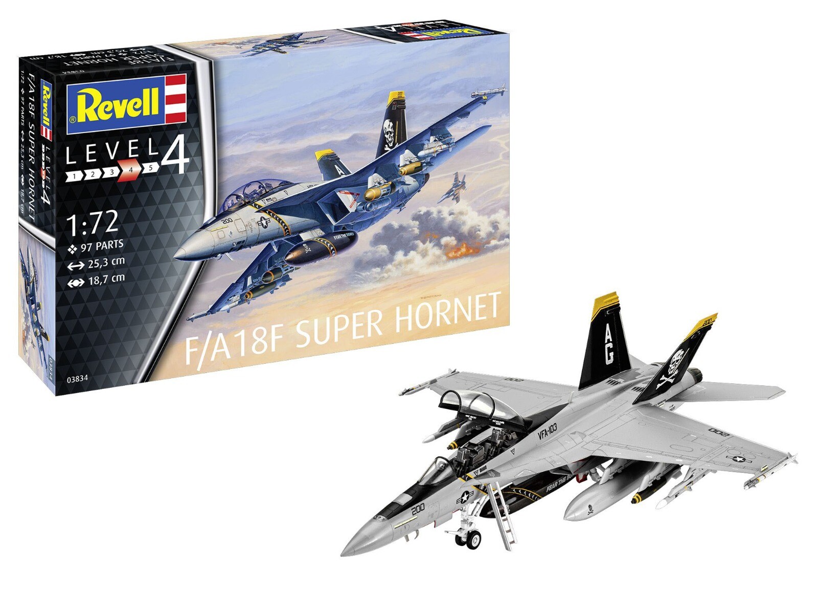 Revell 1/72 F/A-18F Super Hornet model-set