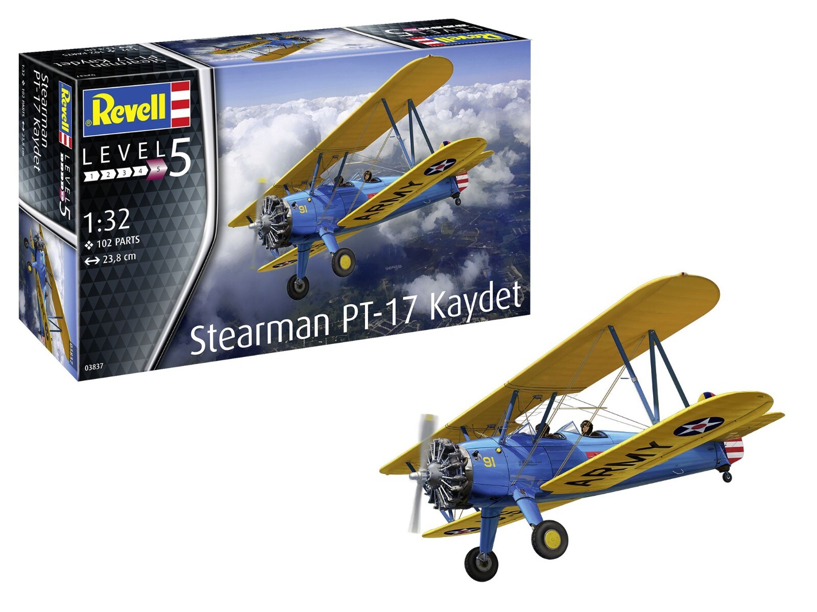 Revell 1/32 Stearman PT-17 Kaydet afbeelding