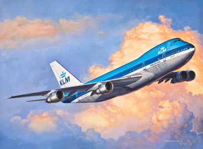 Revell 1/450 Boeing 747-200 Jumbo Jet KLM afbeelding