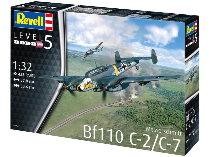 Revell 1/32 Messerschmitt Bf110 C-7 afbeelding
