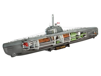 Revell 1/114 U-Boot Type XXl U 2540 En Interieur afbeelding