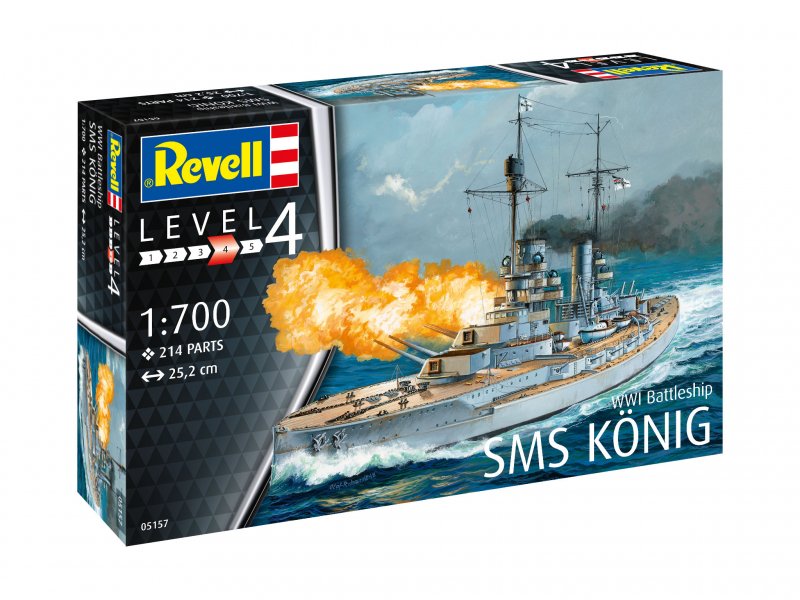 Revell 1/700 WWI Battleship SMS Konig