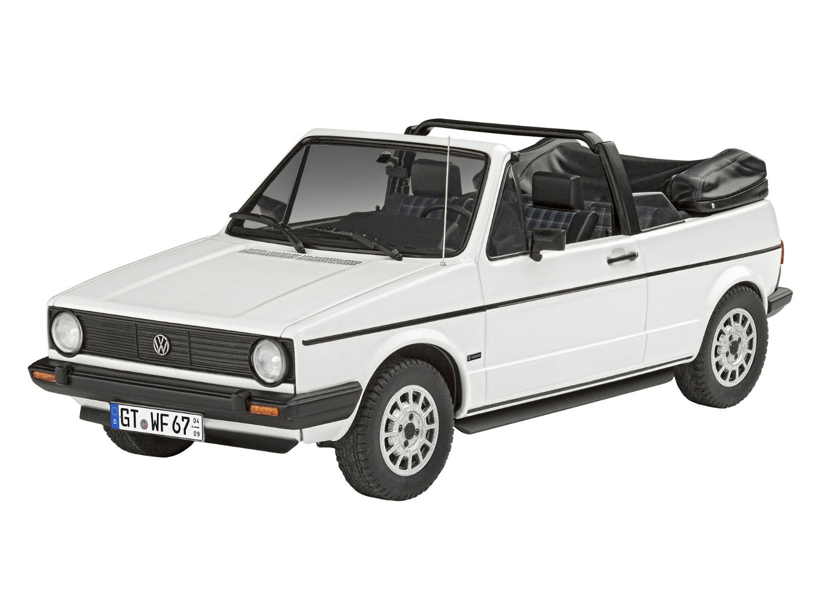 1:24 Revell 05636 Volkswagen VW Golf 1 Cabriolet - 50 Jaar! - Auto - Geschenkset Plastic Modelbouwpakket