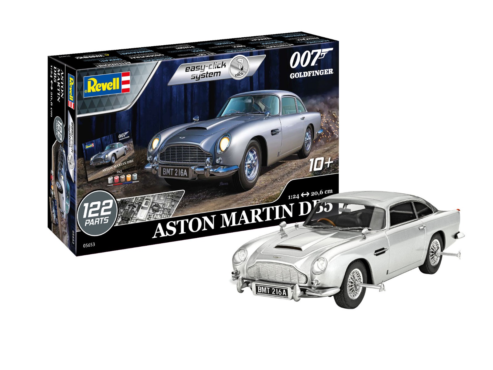 Revell 1/24 Aston Martin DB5 - James Bond 007 Goldfinger (Easy-Click) afbeelding