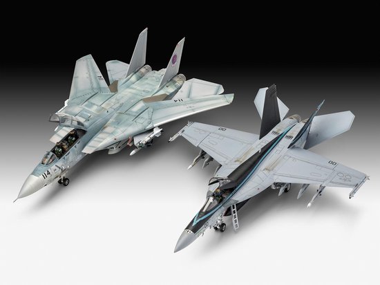 Revell F/A-18E Super Hornet & Maverick`s F-14D Tomcat afbeelding