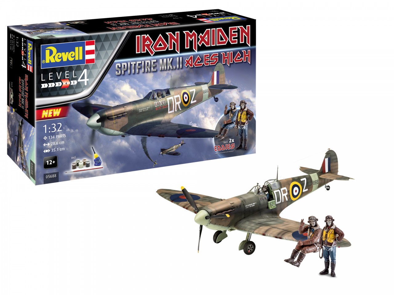 Revell 1/32 Spitfire Mk.II Aces High Iron Maiden afbeelding
