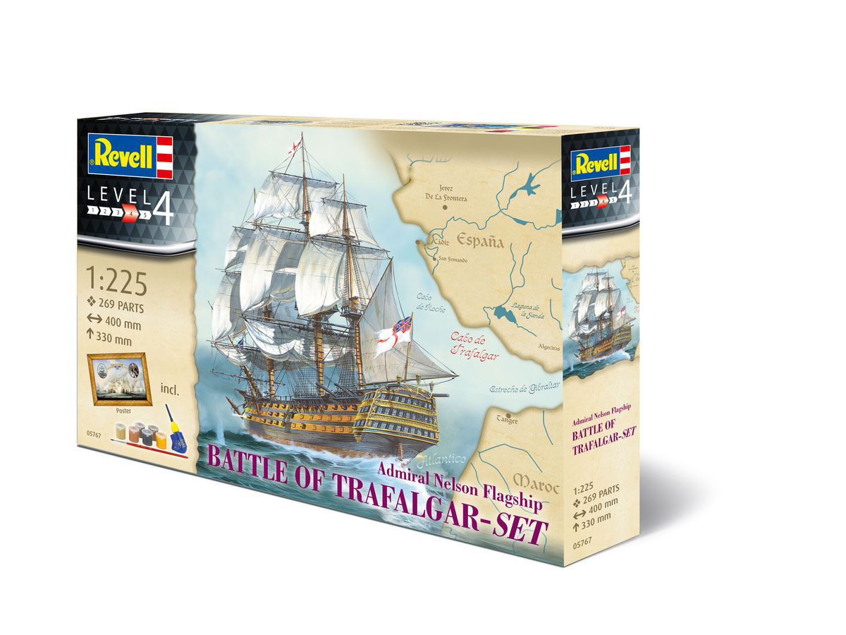 Revell 1/225 Battle of Trafalgar Geschenkset afbeelding