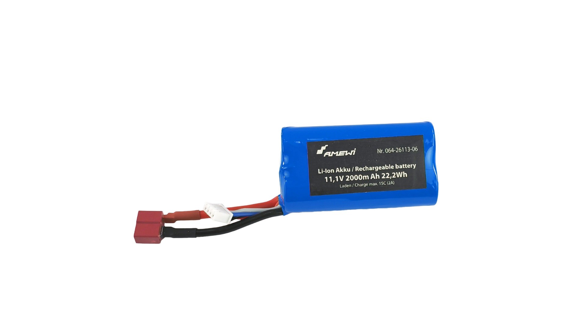 Amewi - Li-Ion accu 3S 11,1V 2200mAh, Dean Stekker (Blue Arrow Catamaran) afbeelding