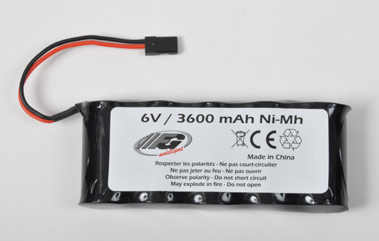 FG receiver battery NiMH 6V/3600mAh afbeelding