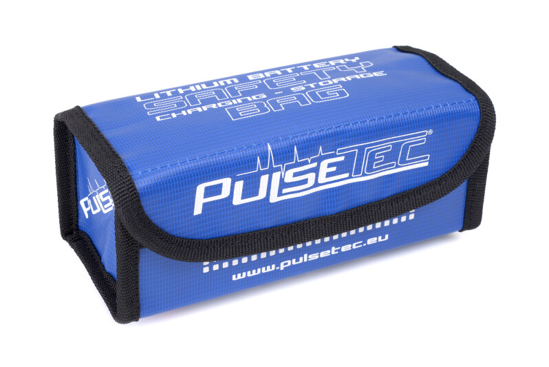 Pulsetec - Lithium Battery Safety Bag - Charging - Storage - 19x7.5x8cm