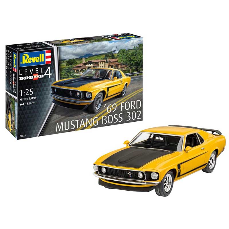 Revell 1/25 69 Ford Mustang Boss 302 afbeelding