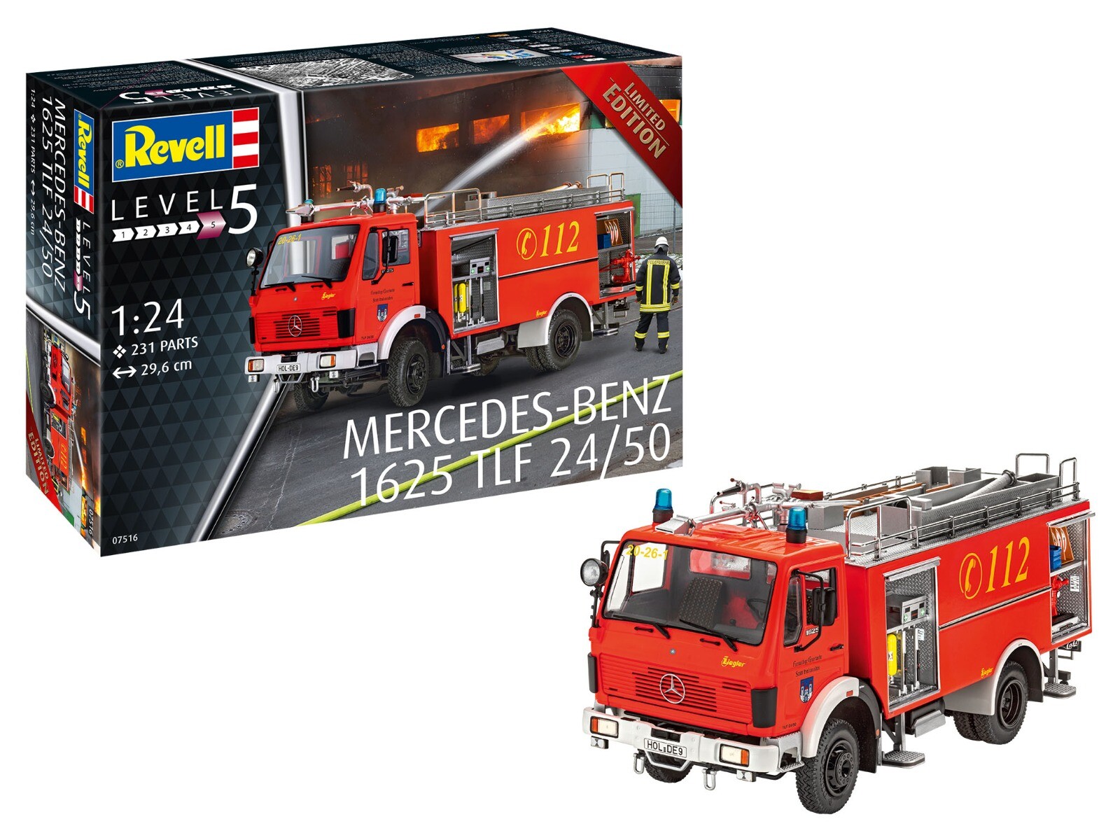 Revell Mercedes Benz 1625 TLF 24/50 brandweerwagen