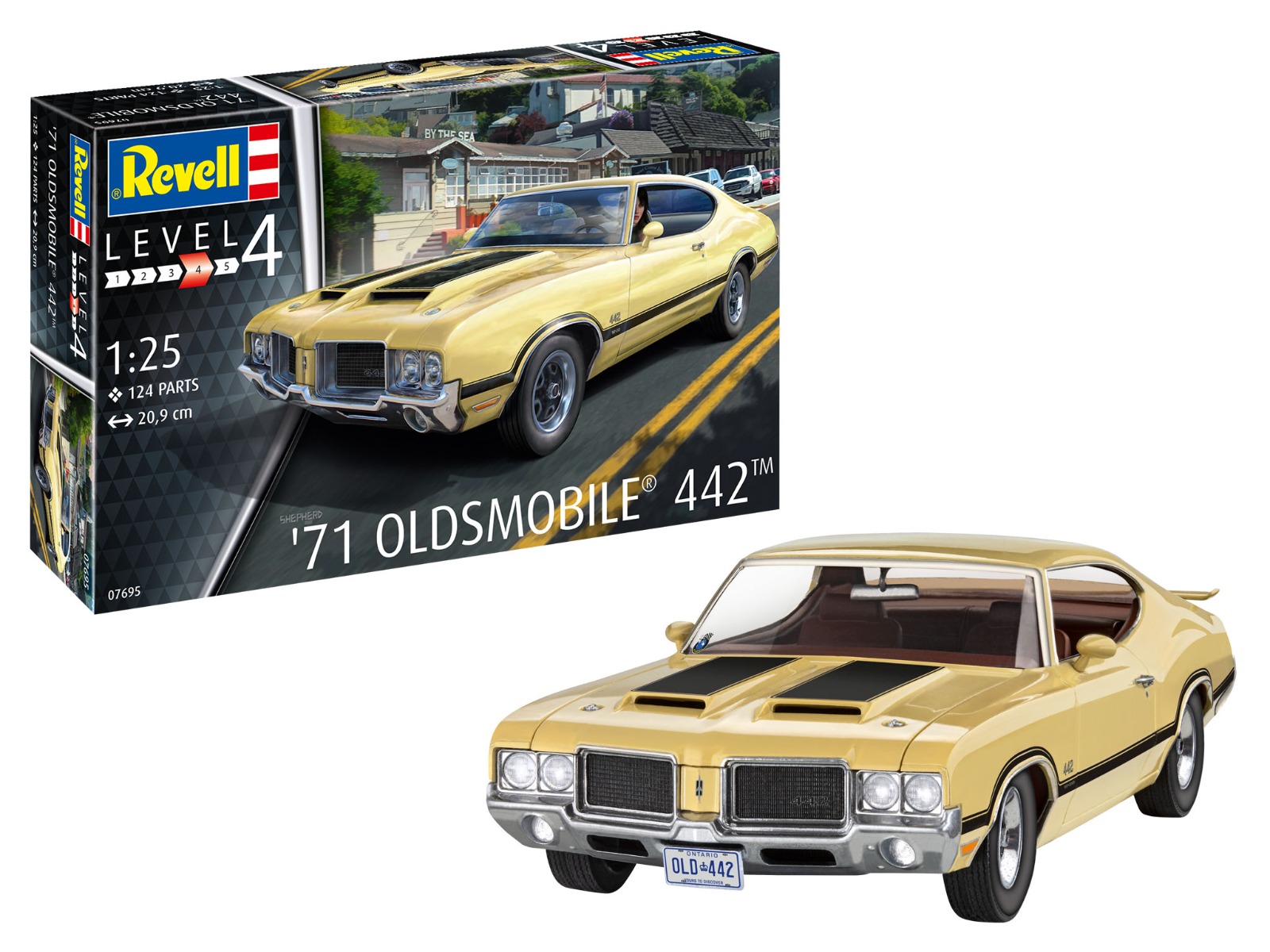 1:25 Revell 67695  1971 Oldsmobile 442 Coupe - Model Set Plastic kit