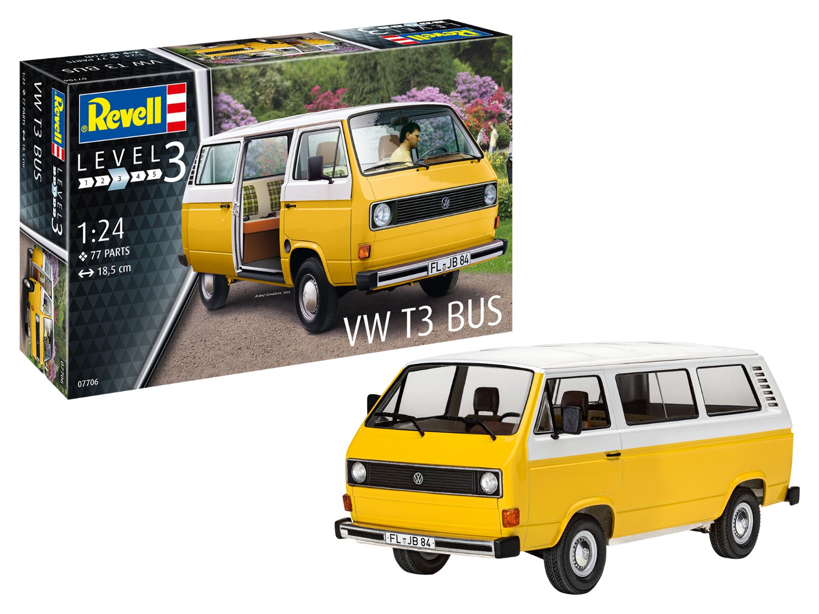 Revell 1/24 Volkswagen T3 bus afbeelding