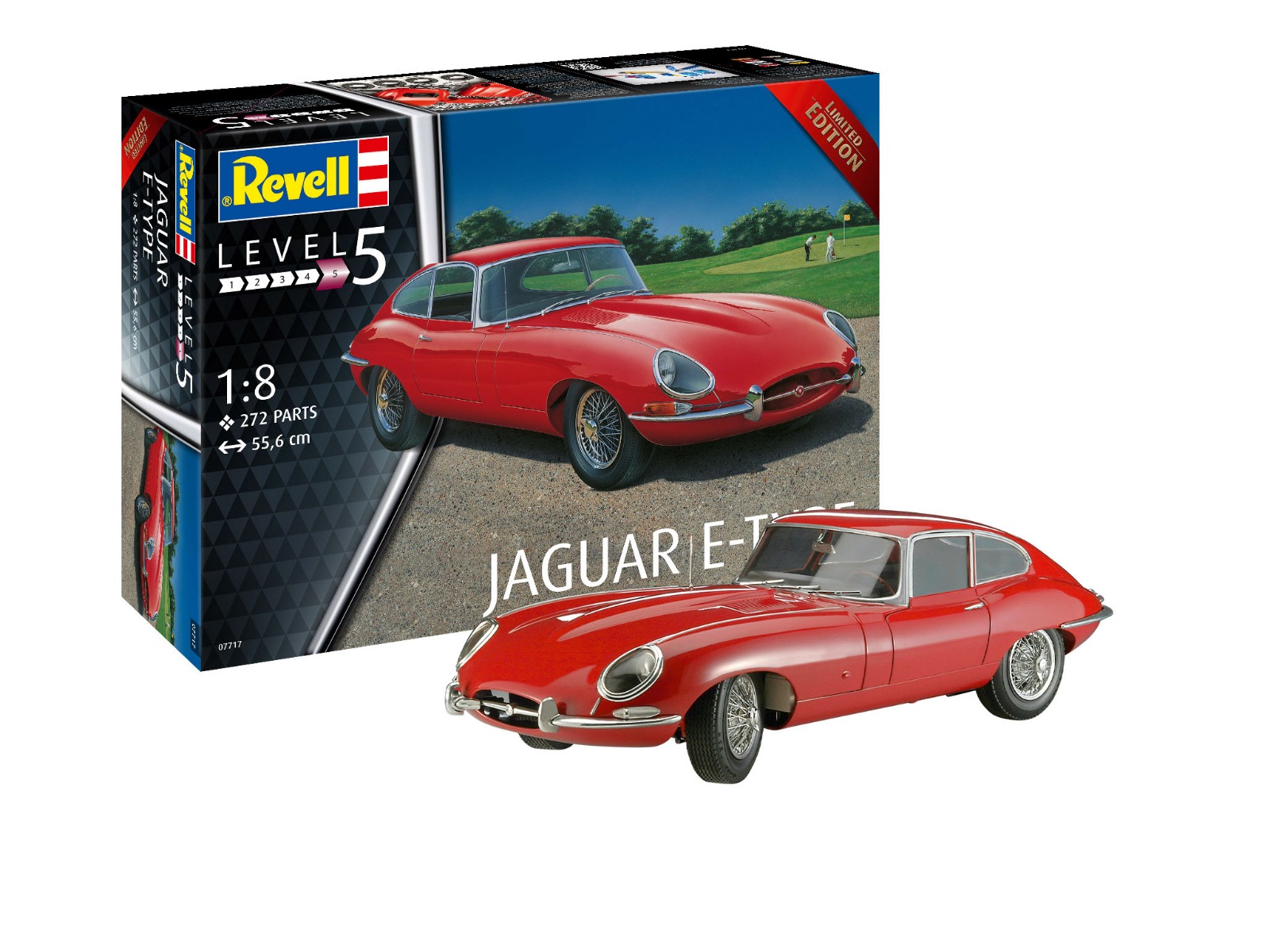 1:8 Revell 07717 Jaguar E-Type - Oldtimer Plastic kit