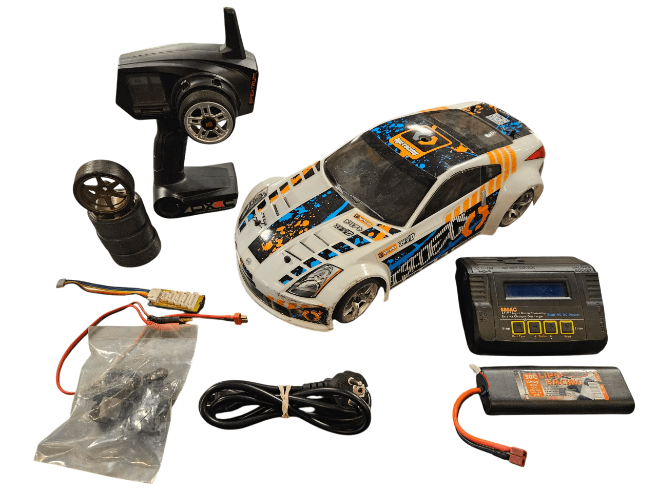 Tweedehands HPI Sprint Drift auto, met lipo en lader afbeelding