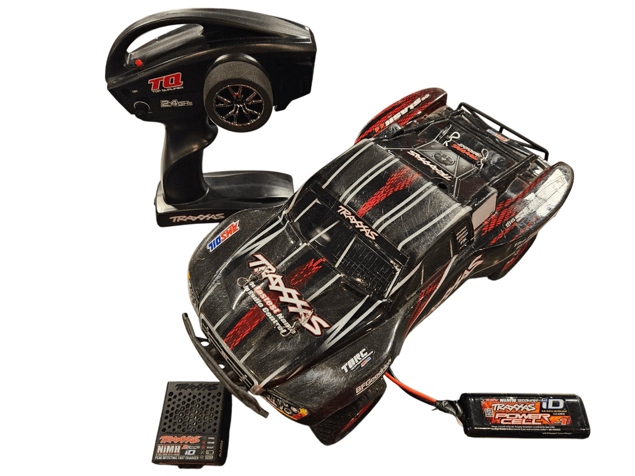 Tweedehands Traxxas Slash 1/16 - Zwart/Rood afbeelding