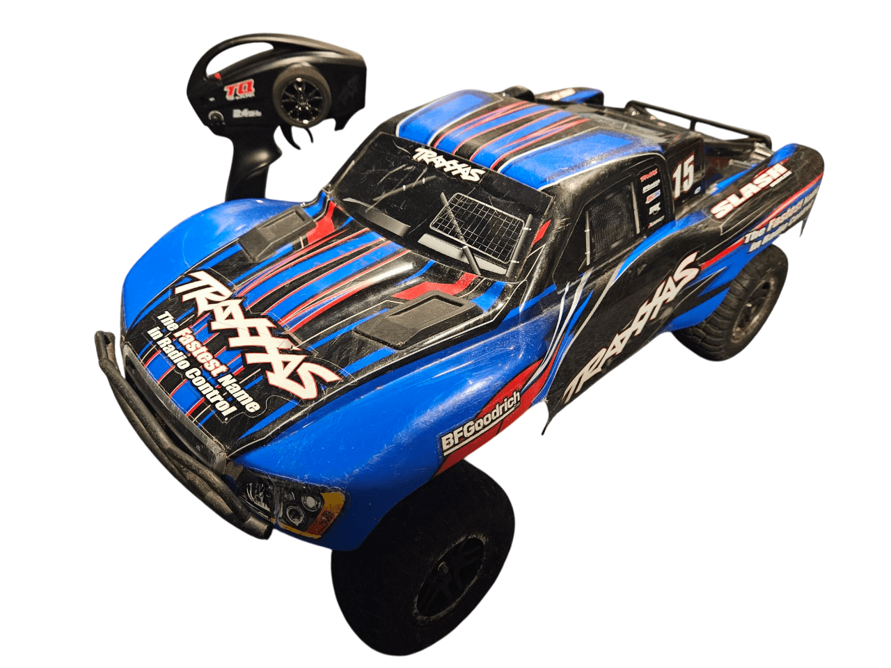 Tweedehands Traxxas Slash 2WD BL-2S HD Brushless Short Course RTR - Blauw afbeelding
