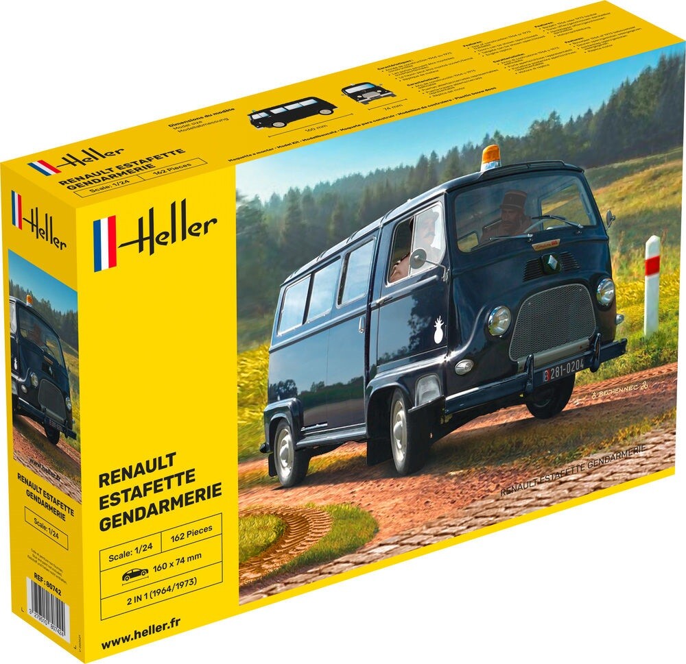 Heller 1/24 Renault Estafette Gendarmerie afbeelding