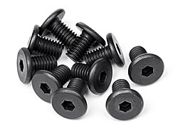 Pan head screw m5x8mm (hex socket/10pcs) (100550) afbeelding
