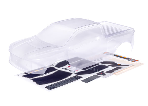 Traxxas - Body, Ford Raptor R (clear, requires painting)/ window masks/ decal sheets (TRX-10111) afbeelding