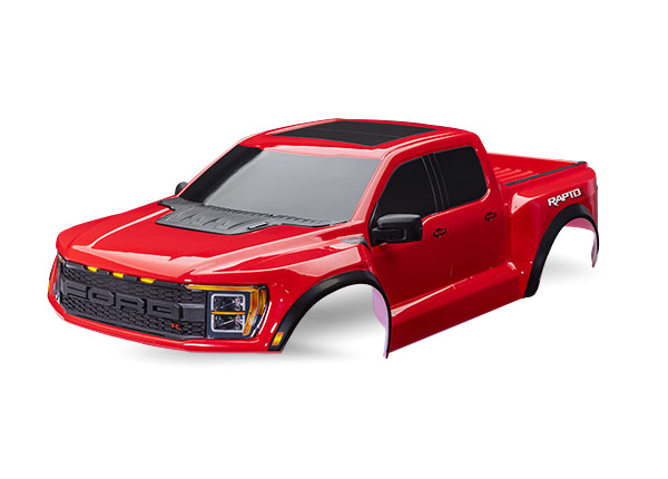 Traxxas - Body, Ford Raptor R, complete (red) (TRX-10112-RED) afbeelding