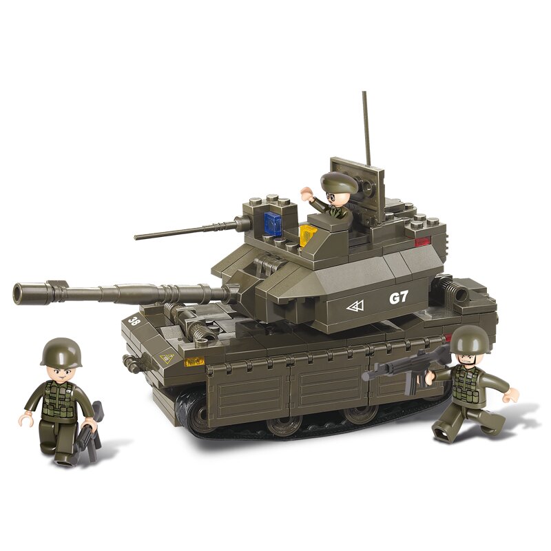 Sluban Army Battle Tank bouwstenen set (M38-B0287)