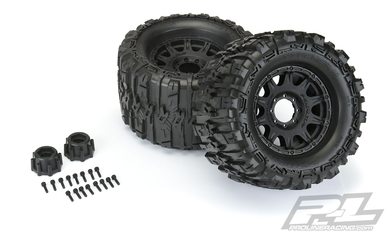 Proline Trencher HP Belted 3.8" set banden (2 stuks) op Rapid 8x32 Verwijderbare Hex (PL10155-10)