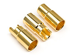 Female gold connectors (6.0mm dia) (3 pcs) afbeelding
