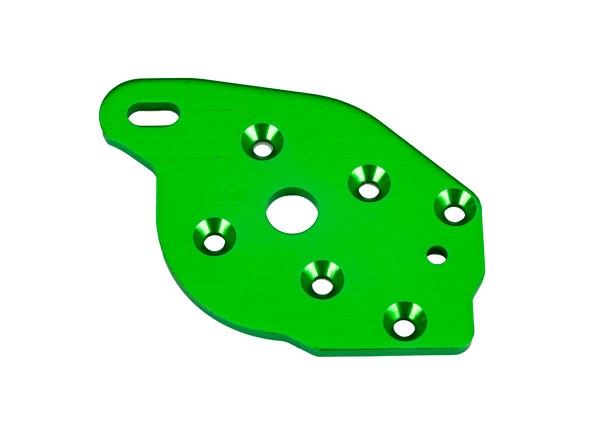 Traxxas - Plate, motor, 6061-T6 aluminum (green-anodized) (TRX-10259-GRN)