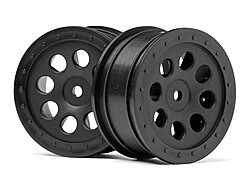 St-8 wheel black (0mm offset/2pcs) afbeelding